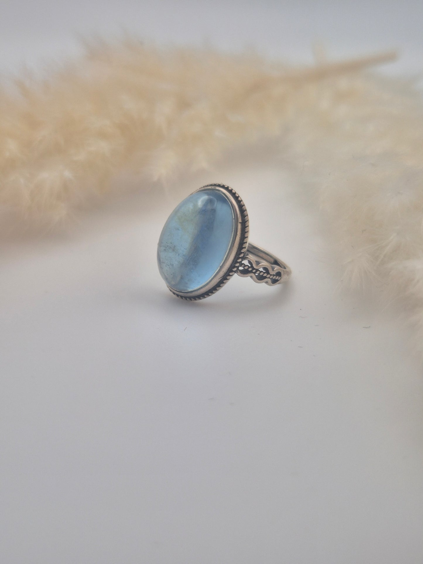 Bague Aigue-Marine en Argent S925 - Sérénité & Elégance