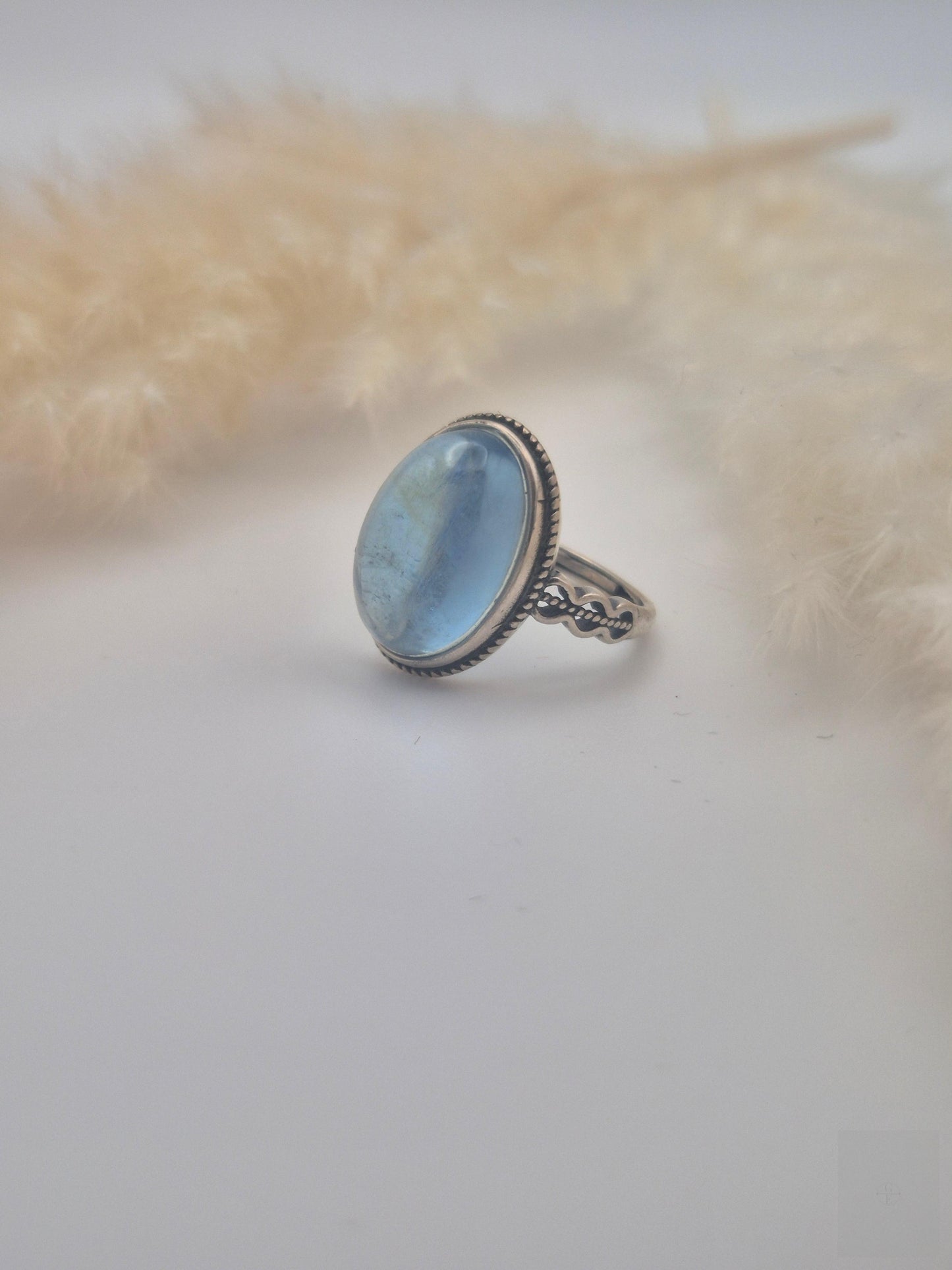 Bague Aigue-Marine en Argent S925 - Sérénité & Elégance
