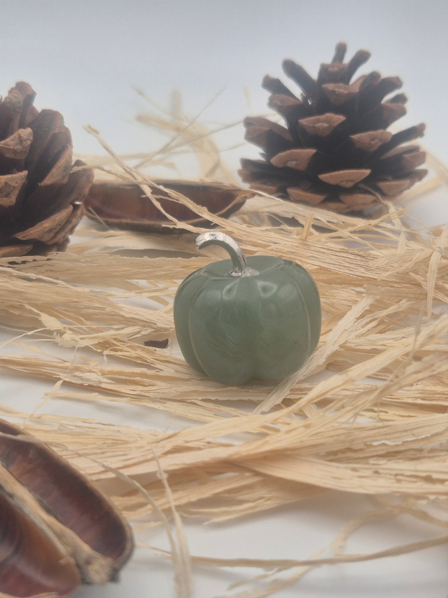 Petite Pierre Décorative en Forme de Citrouille