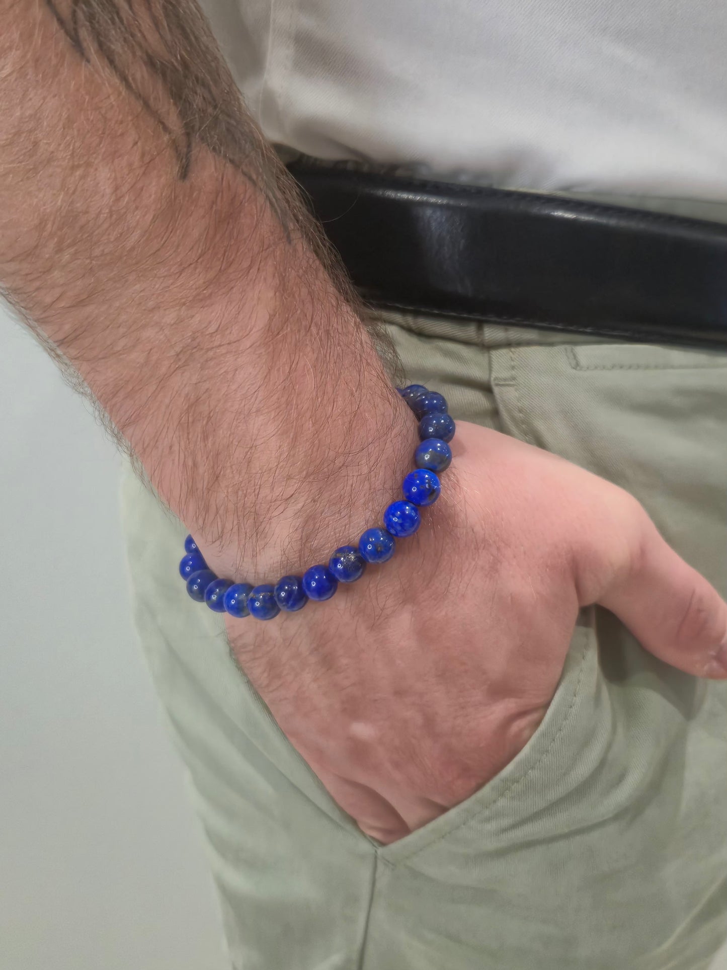 Bracelet Lapis-Lazuli 06mm ou 08mm – Sagesse, Clarté & Confiance en Soi