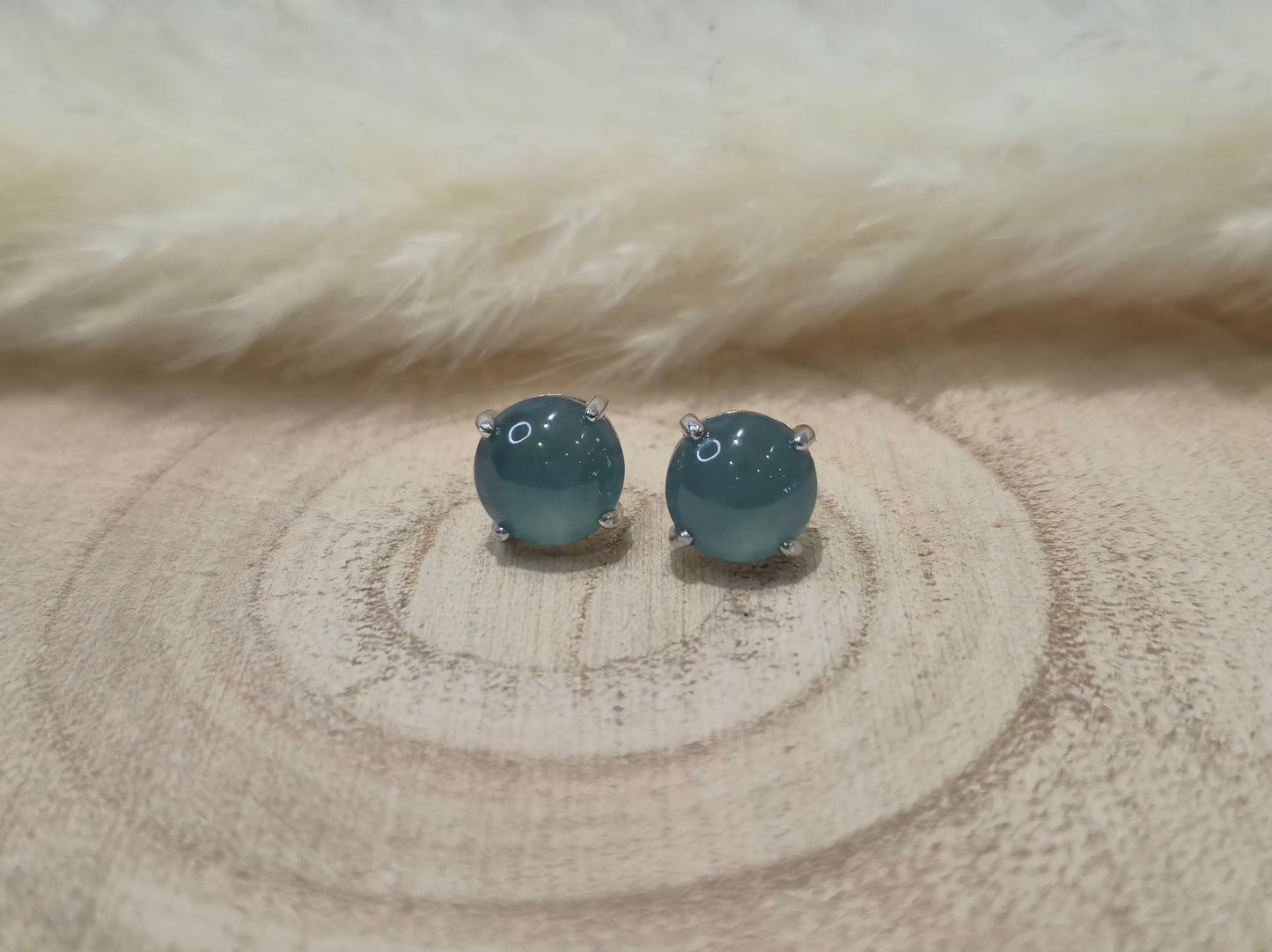 Boucles d'oreilles Jadéite du Guatemala - Argent S925