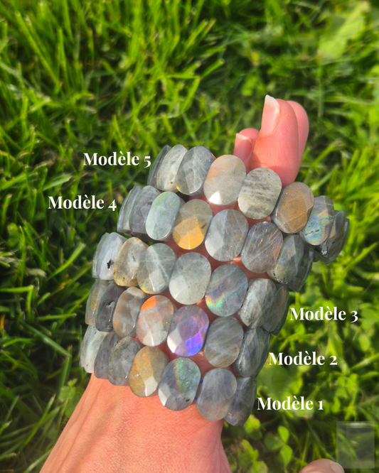 Bracelet Bombé Labradorite - Protection & Intuition