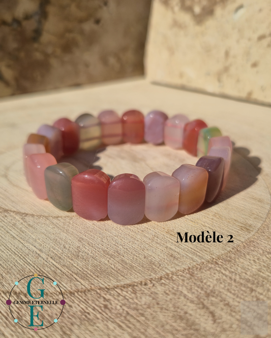 Bracelet Bombé Agate Yanyuan – Élégance & Énergie