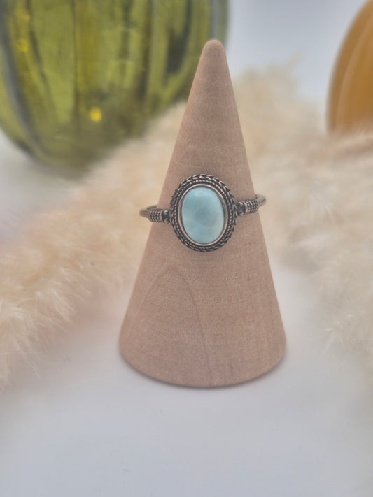 Bague Larimar et Argent S925 - Sérénité & Douceur