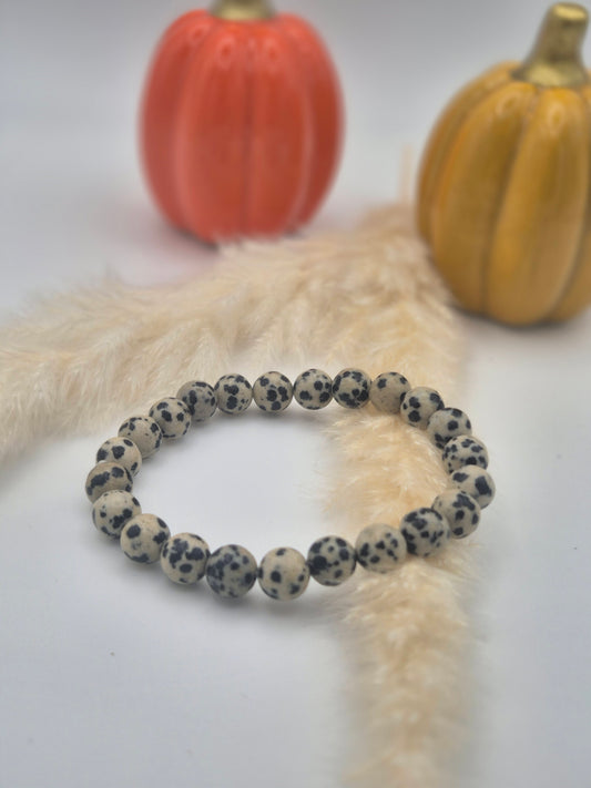 Bracelet Jaspe Dalmatien – Joie & Protection