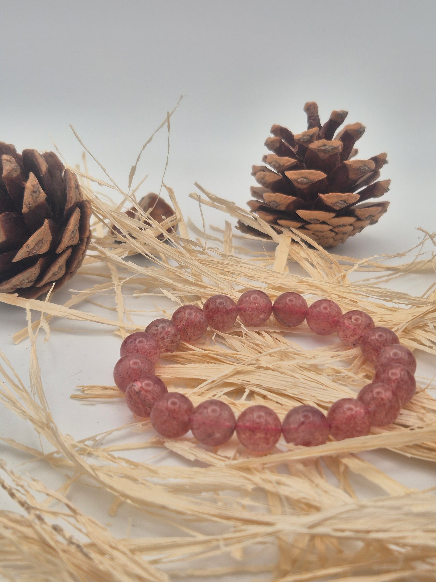 Bracelet Quartz Fraise – Amour & Vitalité