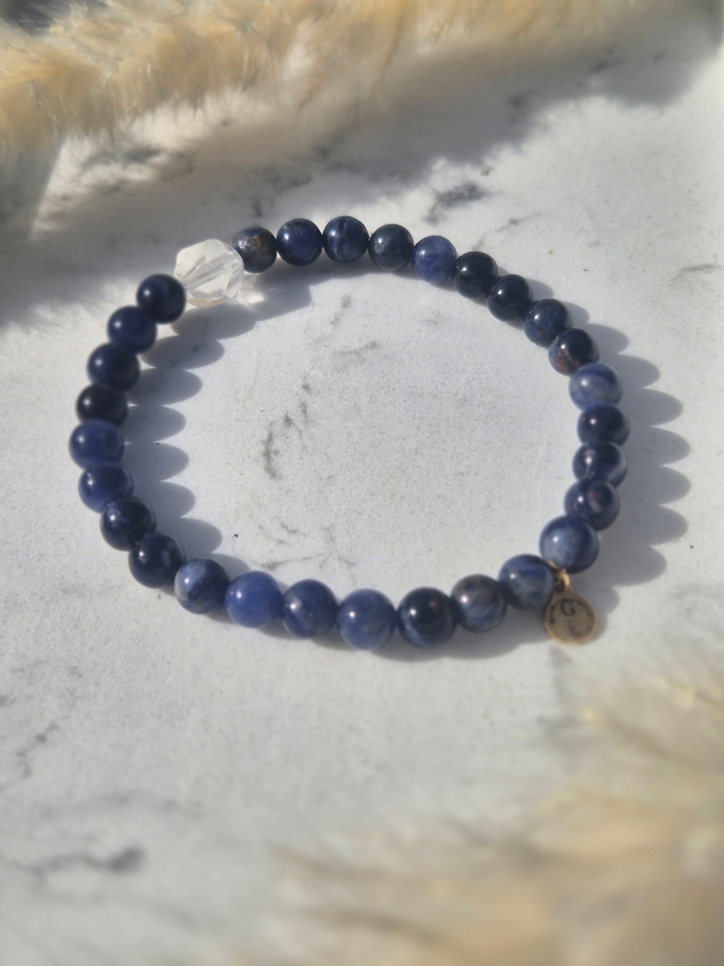 Bracelet Sodalite & Cristal de Roche