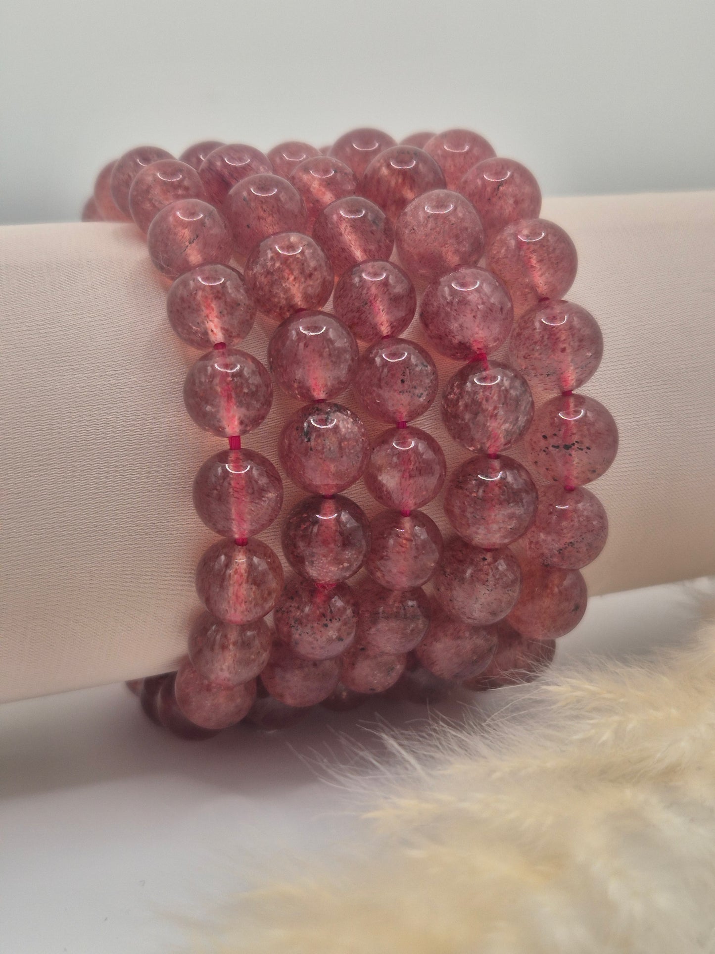 Bracelet Quartz Fraise – Amour & Vitalité