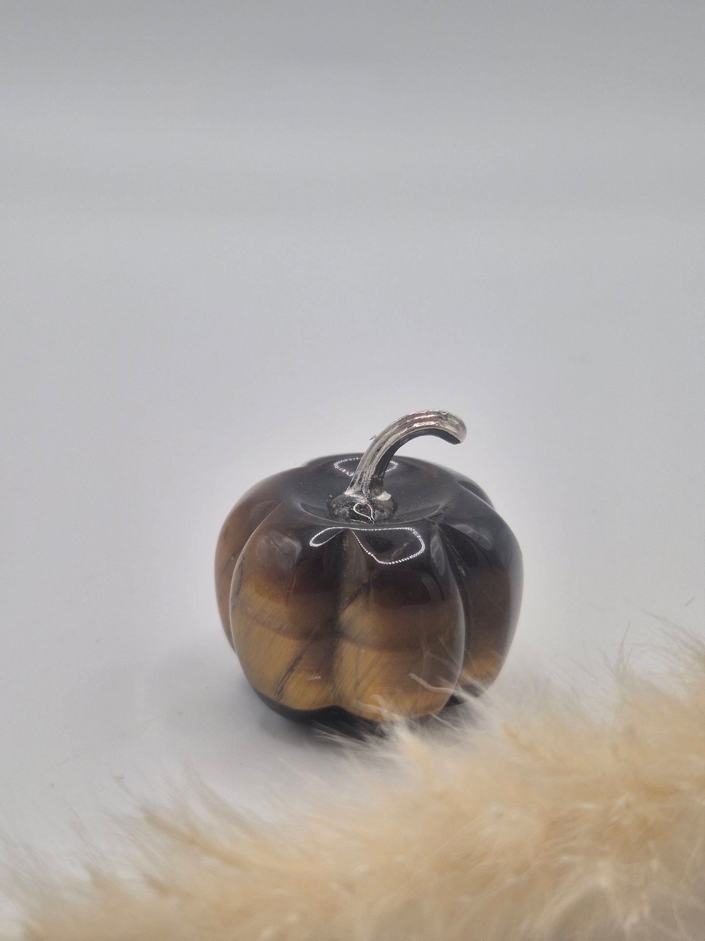 Petite Pierre Décorative en Forme de Citrouille