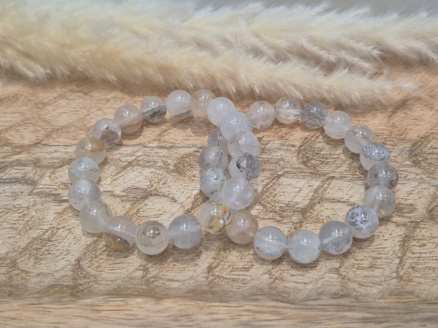 Bracelet Agate Dentritique 11mm – Croissance, Harmonie & Sérénité