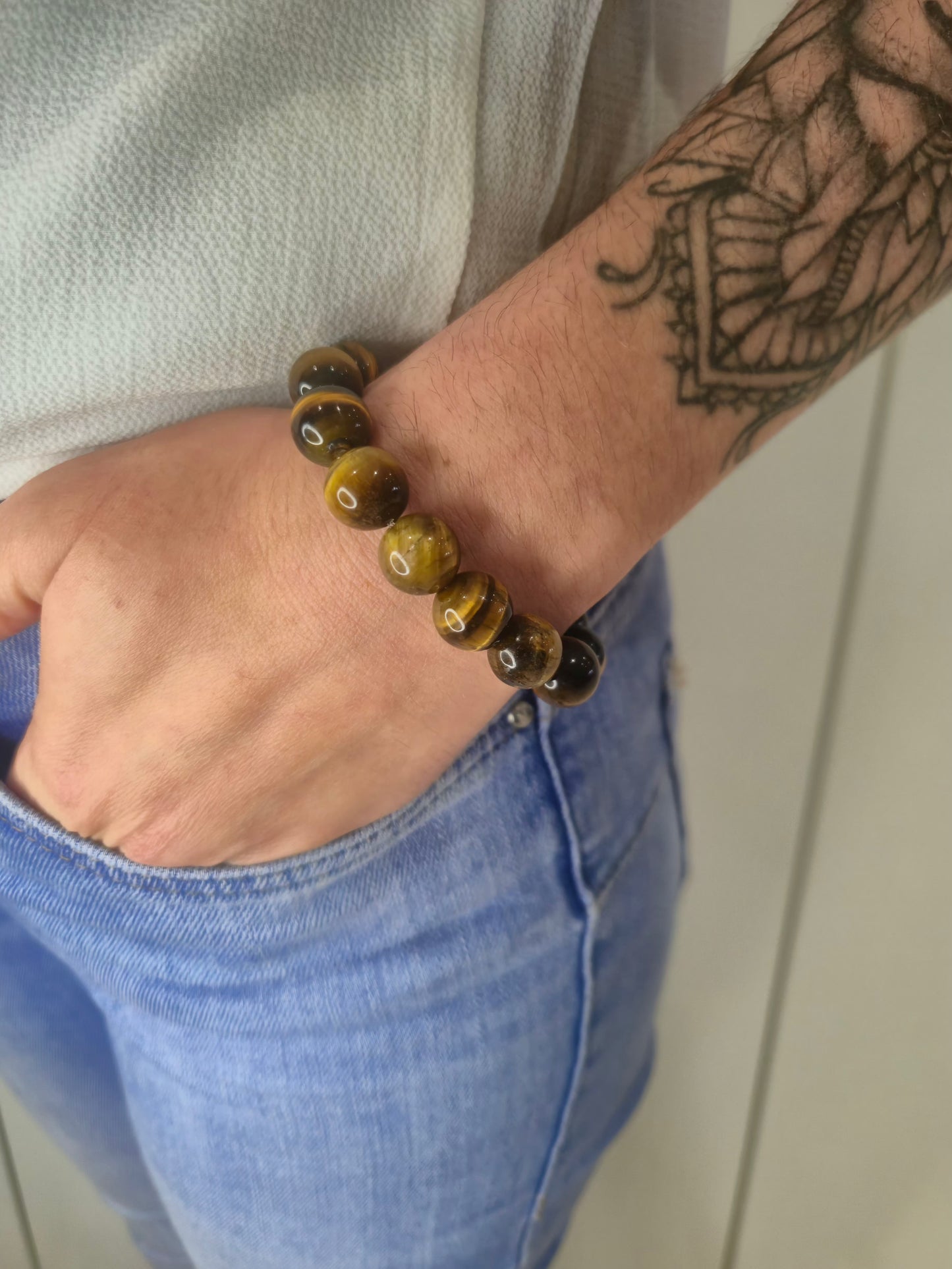 Bracelet Oeil de Tigre  –  Protection, Force & Confiance en Soi