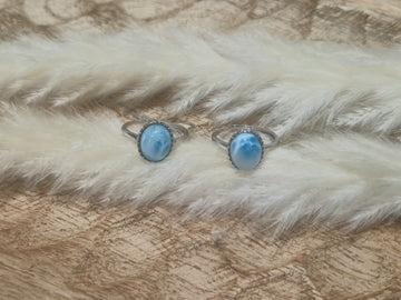 Bague Larimar et Argent S925