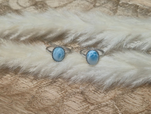 Bague Larimar et Argent S925