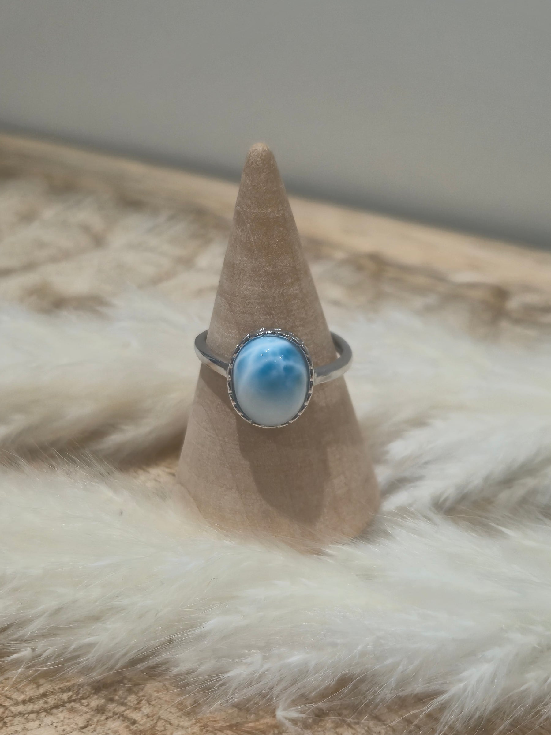Bague Larimar et Argent S925