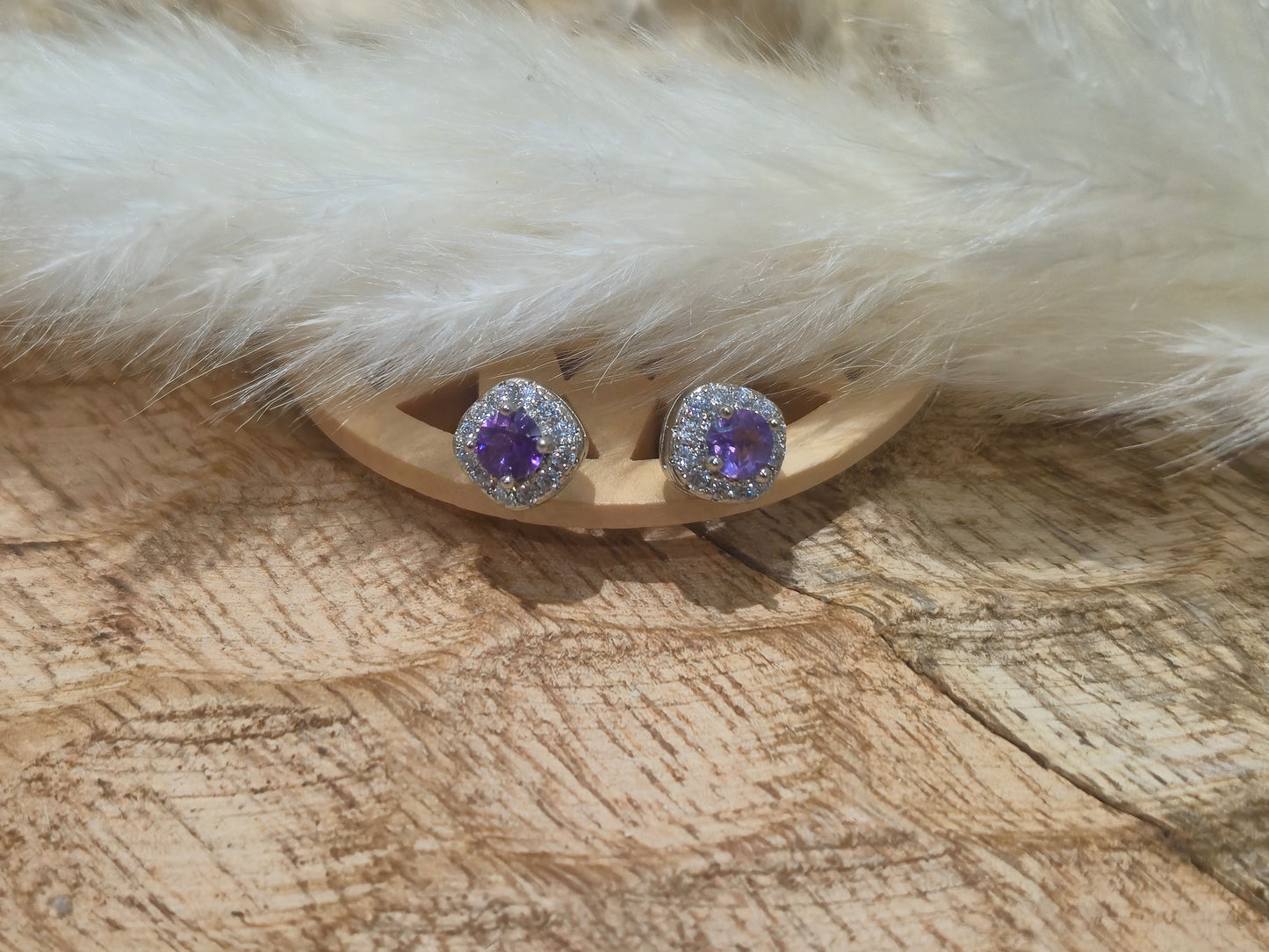 Boucles d'oreilles Améthyste - Argent S925