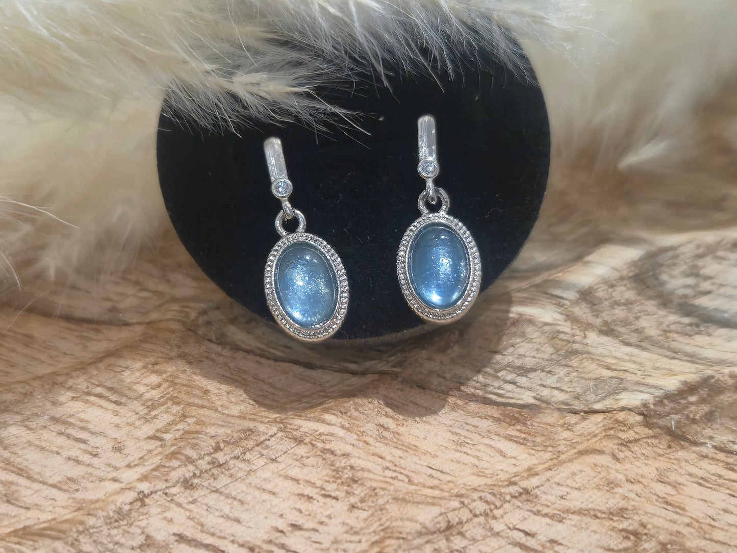 Boucles d'oreilles Aigue-Marine