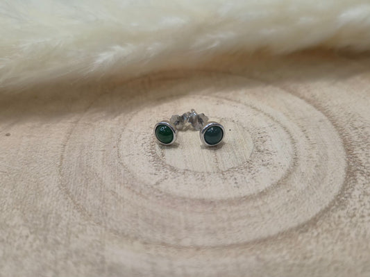 Boucles d'oreilles Jadéite - Argent S925