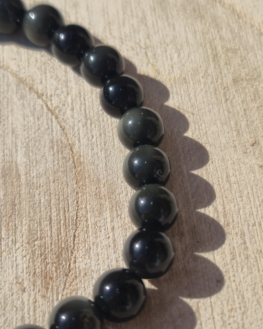 Bracelet Obsidienne Œil Céleste – Protection, Clarté & Énergie